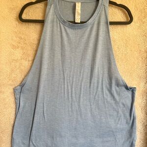 Sky Blue Sleeveless Muscle Tee